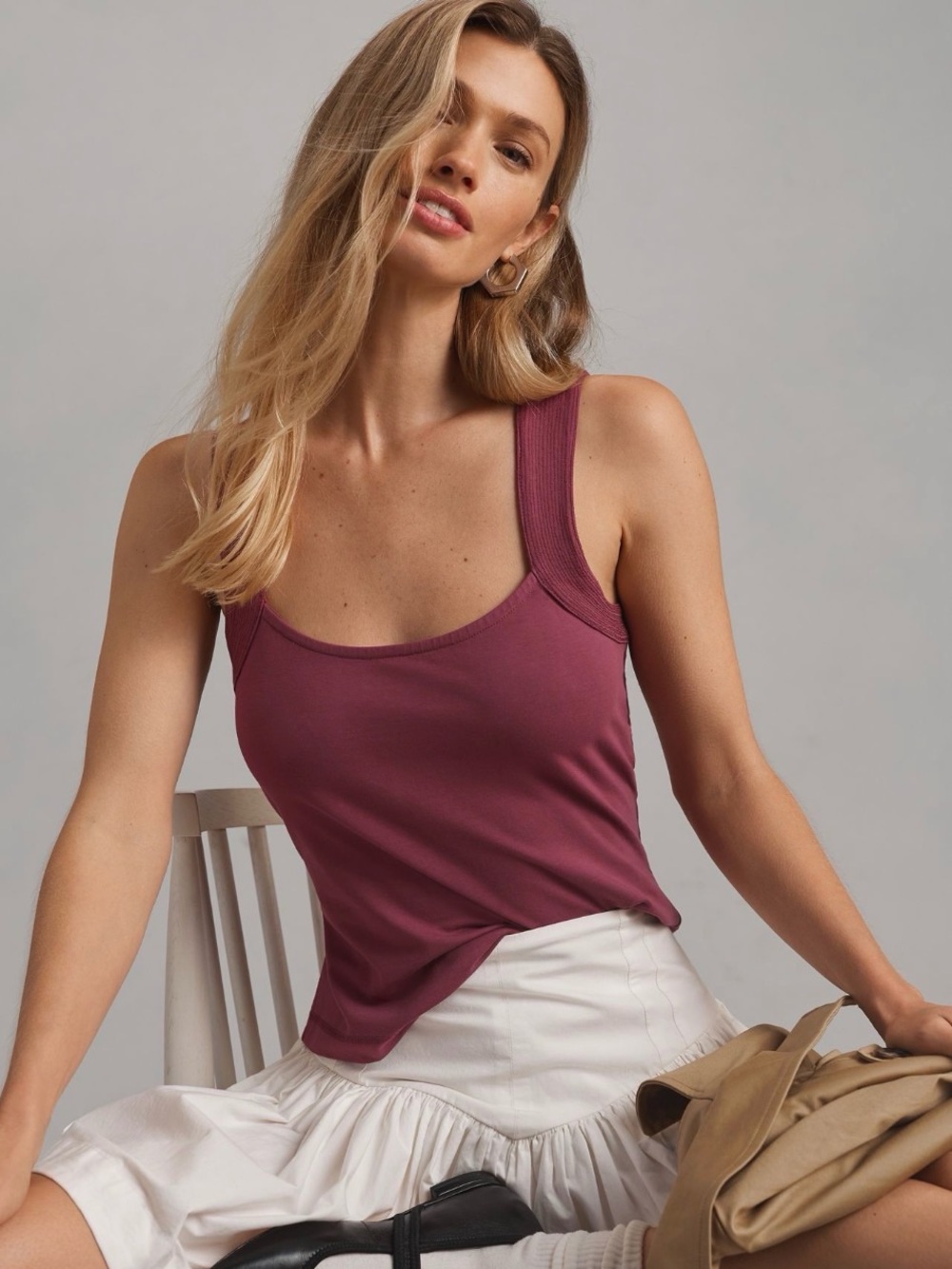 NWT ANTHROPOLOGIE Pink Tank Top ✨🍸